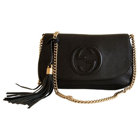 gucci soho flap crossbody|authentic gucci soho crossbody bag.